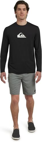Quiksilver Men's Swimwear Regular Fit UPF 50 Long Sleeve Sun Tee Rash Guard Shirt (S-XXL) in Saudi Arabia