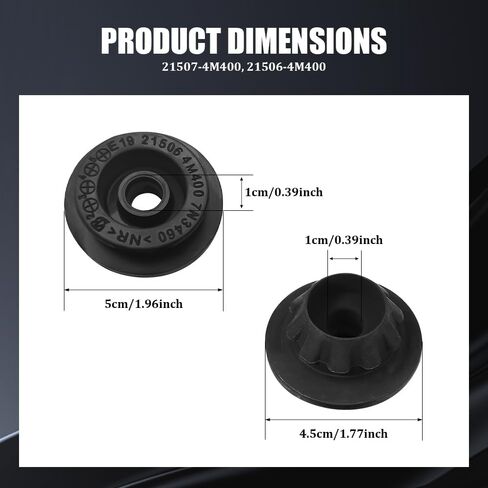 4PCS Car Radiator Mount Bushing, Automotive Radiator Parts, Rubber Radiator Bracket, Car Accessories Fit for Altima Murano Pathfinder Quest Rogue, Replaces OEM#21507-4M400 21506-4M400 in Saudi Arabia