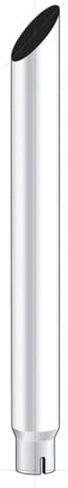 United Pacific M4-65-072 - أنبوب مكدس العادم - 6 "Mitred تقليل إلى 5" العادم السفلي - 72 "ل in Kuwait