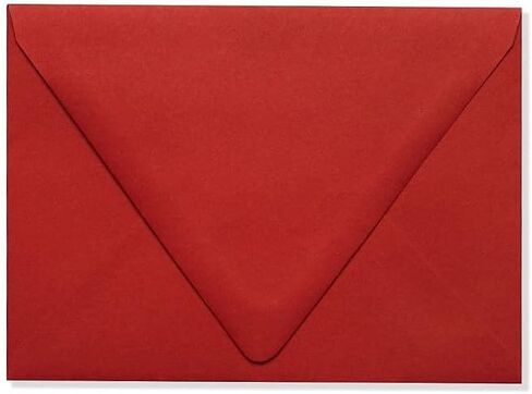 LUXPaper A6 Contour Flap Invitation Envelopes | 4 3/4" x 6 1/2" | Ruby Red | 80lb. Text | 250 Qty in Saudi Arabia