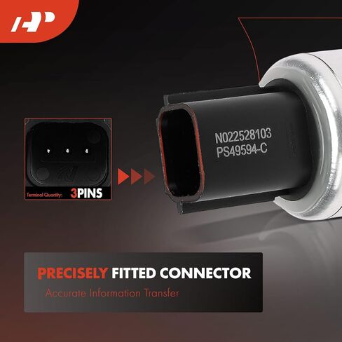 مفتاح مستشعر الضغط A-premium A/C [3 دبابيس] متوافق مع Ford F-150 ، F-250 Super Duty ، Explorer ، Escape ، Fusion ، Focus ، Edge ، Mustang ، Taurus ، Expedition ، Fiesta ، Flex & Lincoln MKZ ، MKX ، MKC ، MKC in Saudi Arabia