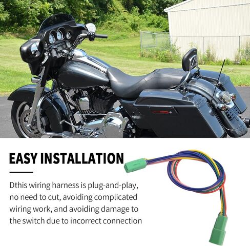 10 Inch Handle Electronic Throttle Extension Wire Harness, Replacement for Harley Touring 2008 2009 2010 2011 2012 2013 2014 2015 in Saudi Arabia