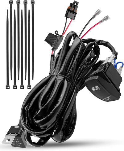 LED LID BAR BAR TIRINGIN TIRNINCE KIT متوافقة مع Polaris RZR General Ranger Pulse Bar ، و PLICT and PLAY 300W 14AWG 1LEAD 12V 5PIN ROCKER ON OFF OFF in Saudi Arabia