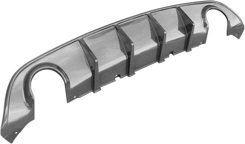 IKON MOTORSPORTS, Rear Diffuser Compatible with 2015-2023 Dodge Charger SRT, V3 Style Carbon Fiber Print Bumper Lip Splitter Spoiler Lower Valance, 2016 2017 2018 2019 in Saudi Arabia