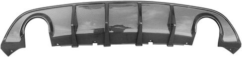 IKON MOTORSPORTS, Rear Diffuser Compatible with 2015-2023 Dodge Charger SRT, V3 Style Carbon Fiber Print Bumper Lip Splitter Spoiler Lower Valance, 2016 2017 2018 2019 in Saudi Arabia