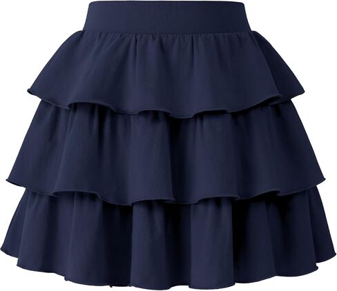 Kereda Girls Skirt Kids Toddler Casual 3 طبقات الكشكش Skort School onsifor in Kuwait