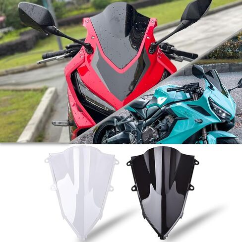 دراجة نارية CBR 650 R الزجاج الأمامي للطفر الزجاج الأمامي شاشة Viser Viser Deflector Deflector من أجل HO & N & DA CBR650R CBR 650R إكسسوارات 2019-2024 (الدخان الأسود) in Kuwait