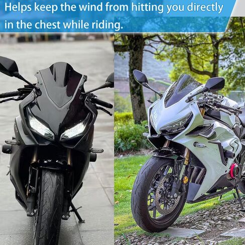 دراجة نارية CBR 650 R الزجاج الأمامي للطفر الزجاج الأمامي شاشة Viser Viser Deflector Deflector من أجل HO & N & DA CBR650R CBR 650R إكسسوارات 2019-2024 (الدخان الأسود) in Kuwait