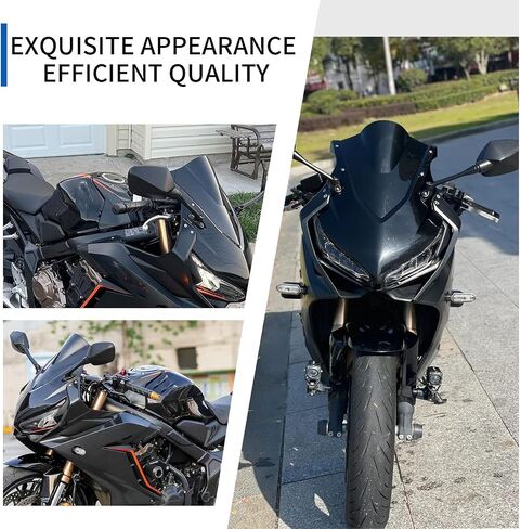دراجة نارية CBR 650 R الزجاج الأمامي للطفر الزجاج الأمامي شاشة Viser Viser Deflector Deflector من أجل HO & N & DA CBR650R CBR 650R إكسسوارات 2019-2024 (الدخان الأسود) in Kuwait