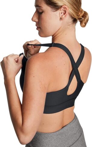 Under Armour Womens Infinity High Impact Zip Sports Bra, (001) Black / / White, Small D-DD in Saudi Arabia