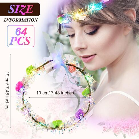 yunsailing 64 pcs light Up Flower LED LED GLOW BALD -ORDEPEES FORMED FORMER FORMAR in Saudi Arabia