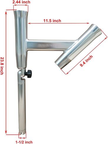 Brocraft Aluminum Rod Rigger / Boat Trolling Rod Holder /Fishing Rod Spreader Outrigger in Saudi Arabia