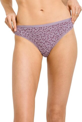 Jockey Women's Underwear Organic Cotton Stretch Logo Thong - 3 Pack in Saudi Arabia