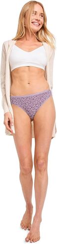 Jockey Women's Underwear Organic Cotton Stretch Logo Thong - 3 Pack in Saudi Arabia