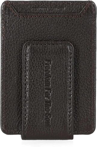 Harley-Davidson Men's Bar & Shield Front Pocket Leather Money Clip – Brown in Saudi Arabia