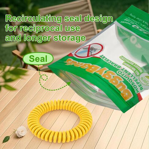 25 Pack Mosquito Repellent Bracelets for Adults & Kids, DEET-Free Bands, Individually Wrapped Repellent Wristbands in Saudi Arabia