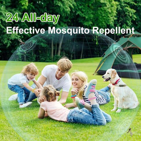 25 Pack Mosquito Repellent Bracelets for Adults & Kids, DEET-Free Bands, Individually Wrapped Repellent Wristbands in Saudi Arabia