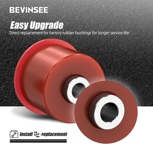 Bevinsee 80a Poly Poly Mountial Mount Mount Kit متوافق مع BMW E46 Z4 E85 E86 X3 E83 323i 323CI 325I 325CI 325XI 328I 330I 330CI استبدال 331767788 3317675180808 in Kuwait