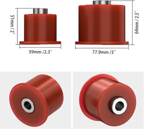 Bevinsee 80a Poly Poly Mountial Mount Mount Kit متوافق مع BMW E46 Z4 E85 E86 X3 E83 323i 323CI 325I 325CI 325XI 328I 330I 330CI استبدال 331767788 3317675180808 in Kuwait