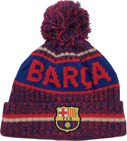 Icon Sports Men's Standard Pom Beanie, Red | Identity, OSFM in Saudi Arabia