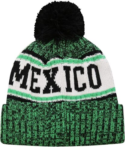 Icon Sports Men's Standard Pom Beanie, Red | Identity, OSFM in Saudi Arabia