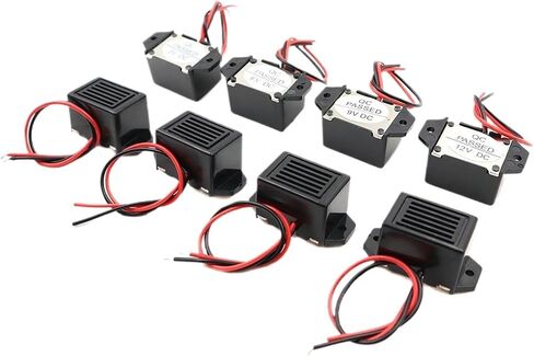 1PCS إنذار الجرس 2315 DC 3V 6V 9V 12V 24V 90DB الجرس الإلكتروني الإنذار الإلكترونية عالي الاهتزاز خط الصوت الطول 10 سم (اللون: 2315 9V) in Saudi Arabia