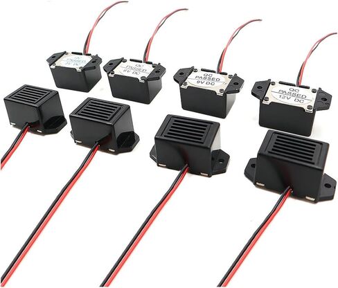 1PCS إنذار الجرس 2315 DC 3V 6V 9V 12V 24V 90DB الجرس الإلكتروني الإنذار الإلكترونية عالي الاهتزاز خط الصوت الطول 10 سم (اللون: 2315 9V) in Saudi Arabia