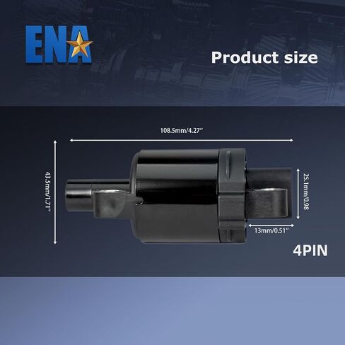 مجموعة ENA من 8 ملف اشتعال مع 8 Iridium Spark Slug و 8 موصل متوافق مع GMC Savana 2500 4.8L V8 استبدال UF414 in Kuwait
