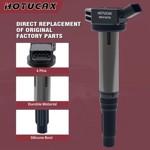 Set of 6 UF487 Ignition Coils and SP487 Iridium Spark Plug For TOYOTA Camry Avalon Highlander RAV4 Sienna Venza/Lexus IS350 ES300h NX300h ES350 RX350 RX450h in Saudi Arabia