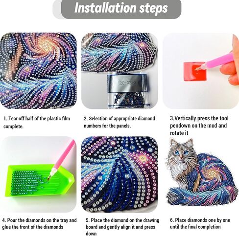 VNRGG DIY Hanging Diamond Art Pendant Painting Kit Butterfly Special Shape Crystal Diamond Art Painting Garden Wall Hanging Kit Hanging Decorations Box Set in Kuwait