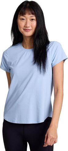 RBX Active Women's Mesh Workout Top Short Sleeve Crewneck Quick Drying Running T-Shirt with Breathable Fabric in Saudi Arabia
