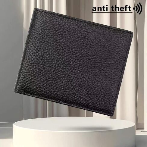 Men's Shielded RFID Wallet - Multi-Card Credit Card Holder, Large Capacity Zipper Change Bag, Leather Coin Bag, Lightweight and Durable, Business and Leisure, Black, Casual in Saudi Arabia