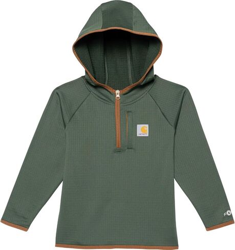 Carhartt Kid's CA6588 Force® Long -Sleeve Quarter Sweatshirt - Youth Boys - 7 Child - Cilantro Green in Kuwait