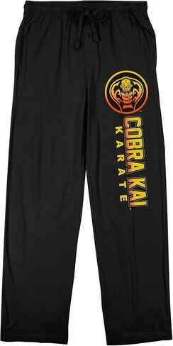 Cobra Kai Karate Logo Men's Black Sleep Pajama Pants in Saudi Arabia