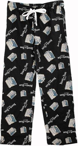 Ripple Junction Attack on Titan Men Lounge Pants Fruster Shield Shield anime Kanji Logo في جميع أنحاء الطباعة مرخصة رسميًا in Saudi Arabia