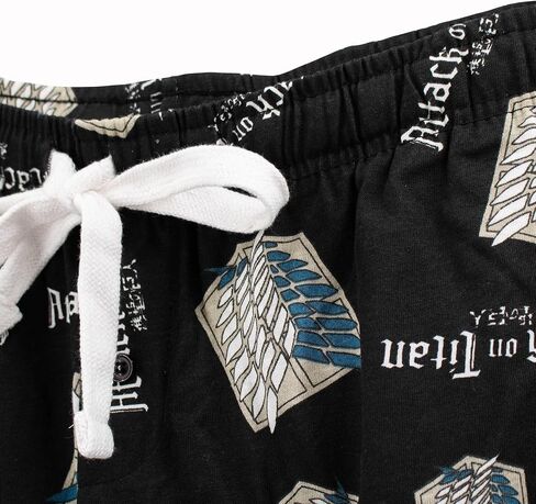 Ripple Junction Attack on Titan Men Lounge Pants Fruster Shield Shield anime Kanji Logo في جميع أنحاء الطباعة مرخصة رسميًا in Saudi Arabia