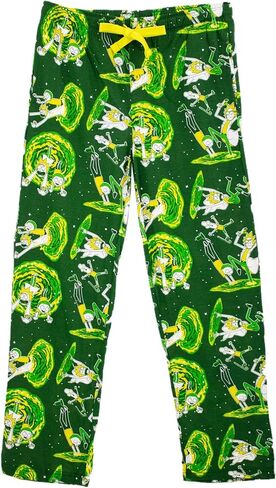 Ripple Junction Rick and Morty Men's Lounge Pants Bimension Pund Pund Presension Stars في جميع أنحاء الطباعة مرخصة رسميًا in Saudi Arabia
