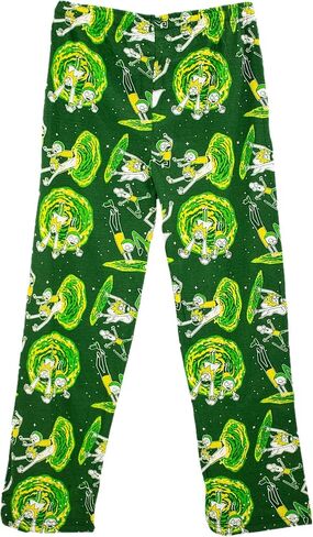 Ripple Junction Rick and Morty Men's Lounge Pants Bimension Pund Pund Presension Stars في جميع أنحاء الطباعة مرخصة رسميًا in Saudi Arabia