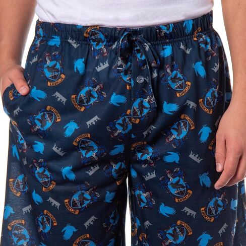 Harry Potter Pajamas Hogwarts House Crest Pj Sleep Pajama Shorts - Slytherin, Ravenclaw, Gryffindor, Hufflepuff in Saudi Arabia