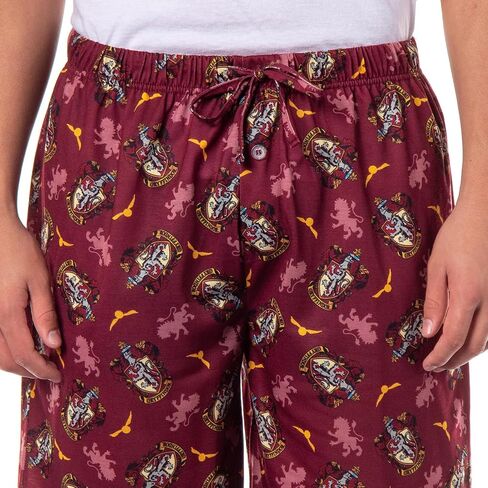 Harry Potter Pajamas Hogwarts House Crest Pj Sleep Pajama Shorts - Slytherin, Ravenclaw, Gryffindor, Hufflepuff in Saudi Arabia