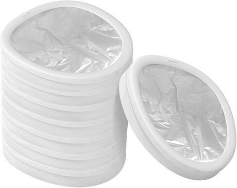 TOWNEW T3 Slim Official Refill Rings for Smart Kitchen Trash Can | Durable Garbage Bags Electric Trash Can - Pack of 6 Refill Rings - Up to 120 Trash Bags (6 Months Supply) in Kuwait