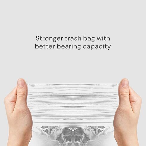 TOWNEW T3 Slim Official Refill Rings for Smart Kitchen Trash Can | Durable Garbage Bags Electric Trash Can - Pack of 6 Refill Rings - Up to 120 Trash Bags (6 Months Supply) in Kuwait