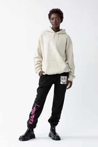 Keith Haring Three-Eyed Monster Black Jogger Sweatpant للرجال أو النساء in Saudi Arabia