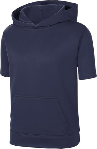 SPORT-TEK Youth Sport-Wick Fleece Short Sleeve Hooded Pullover YST251 in Saudi Arabia