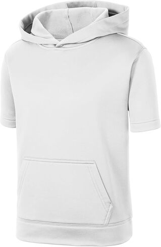 SPORT-TEK Youth Sport-Wick Fleece Short Sleeve Hooded Pullover YST251 in Saudi Arabia