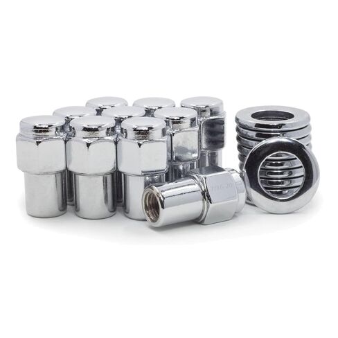 10 Lug Nuts 7/ Chrome Flat Top 75 SHANK CENTER WASHERS Steel for Camaro 67-81 for Chevelle 66-73 for Chevy II 62-68 for El Camino 59-60 64-81 for Malibu 64-67 73-81 for Nova 69-79 in Kuwait