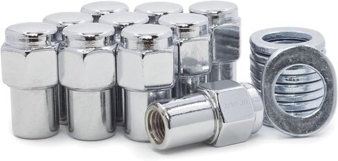Lug Nous 7 لـ Corvette 1957-1982 لـ Impala 1958-1970 1977-1984 Chrome Flat Top 75 Snank Washers in Saudi Arabia