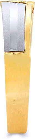 14k Tri Color Gold SOLID Men's Wedding Band in Saudi Arabia