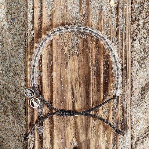 4Ocean Beaded Bracelet - Removes 1 Pound of Ocean Plastic - Handcrafted, Adjustable Unisex Recycled-Jewelry - Supports Marine Life Conservation Through Ocean Plastic Removal in Kuwait