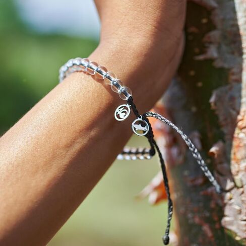 4Ocean Beaded Bracelet - Removes 1 Pound of Ocean Plastic - Handcrafted, Adjustable Unisex Recycled-Jewelry - Supports Marine Life Conservation Through Ocean Plastic Removal in Kuwait